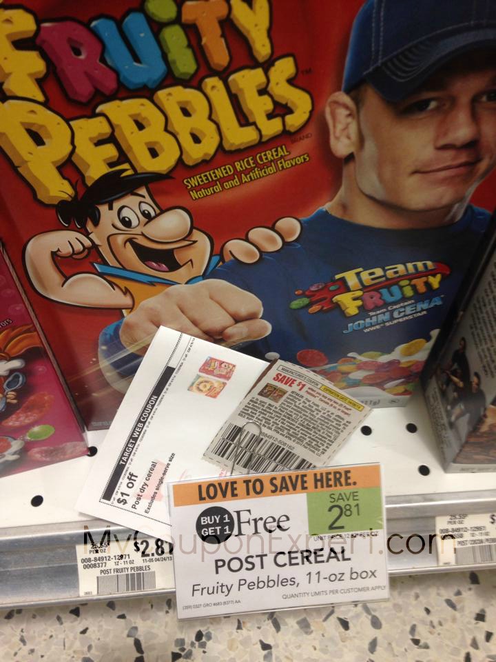 Possible Money Maker on Fruity Pebbles at Publix this week!!!
