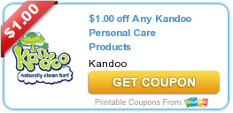 New Printable Coupon: $1.00 Off Any Kandoo Personal Care Item