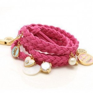 pink-leather-woven-charm-bracelet