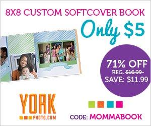 Custom 8X8 Softcover Book Only $5.00 – 71% Off