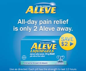 Printable Coupon: $2.00 off Aleve 80 Count or Larger