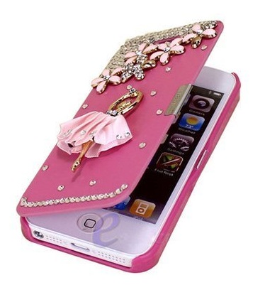 Cool iphone5 leather hard case just $3.75 shipped!!  Cute!