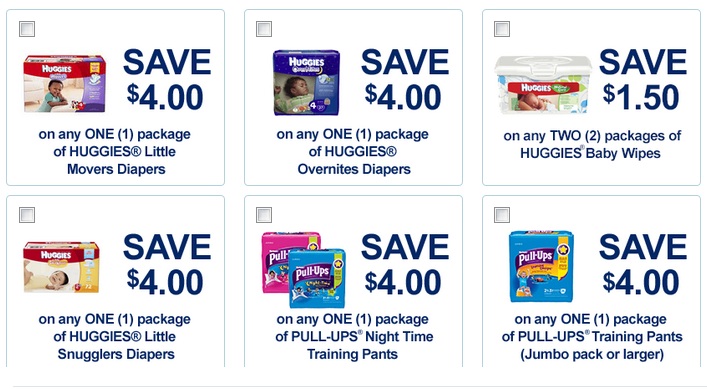 High Value HUGGIES Coupons!!  OH BOY!  Print now!