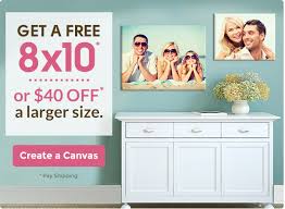 FREE 8X10 Canvas or $40 Off Large Size