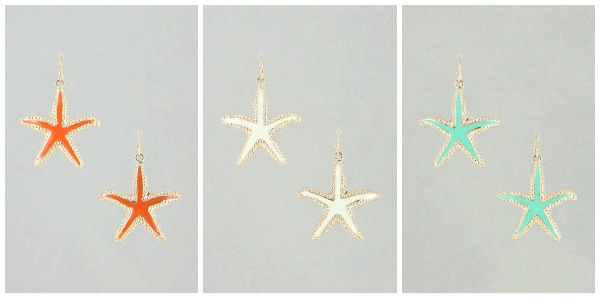 Fun Colored Starfish Earrings Only $5.99 – 80% Savings