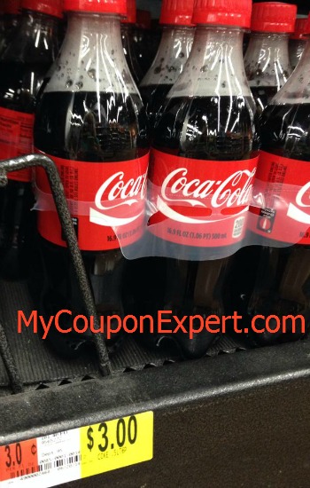 COKE 6 pack bottles just $1.00 per pack at Walmart with price match!!