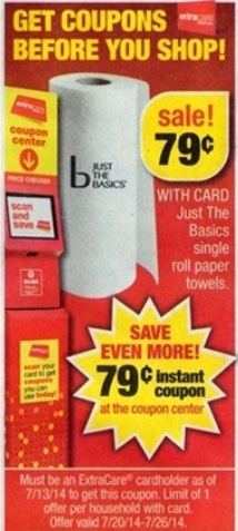 FREE Just the Basics Paper Towel at CVS Starting 7/20