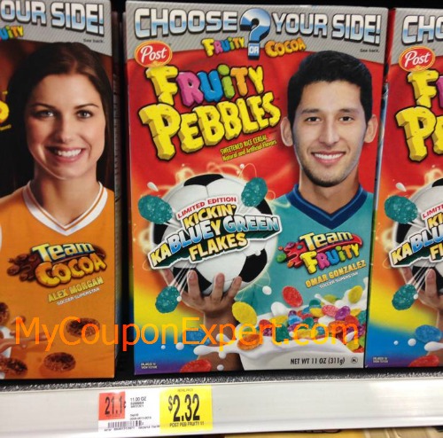 Fruity Pebbles just $.16 per box at Walmart after price match!!