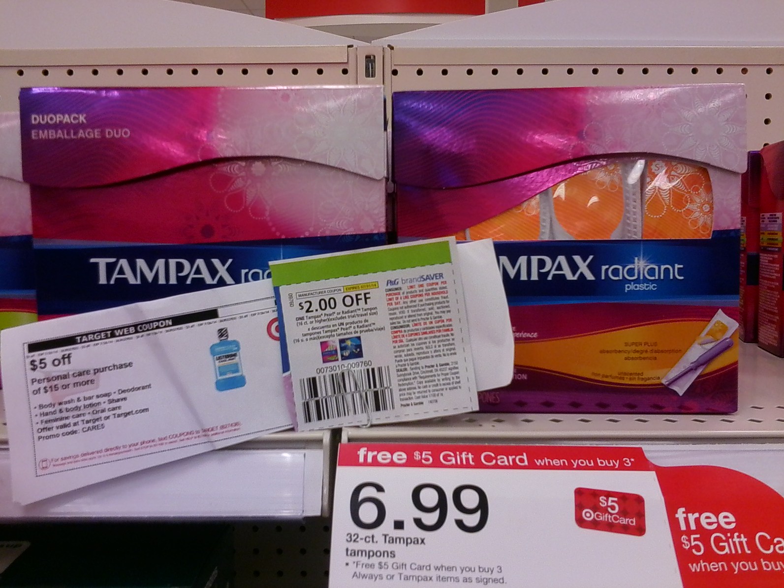 WOW!  Tampax 32 count at Target for just $1.66 per box!   SWEET!!