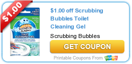 New Printable Coupon: $1.00 off Scrubbing Bubbles Toilet Cleaning Gel