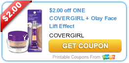 New Printable Coupon: $2.00 off ONE COVERGIRL + Olay Face Lift Effect