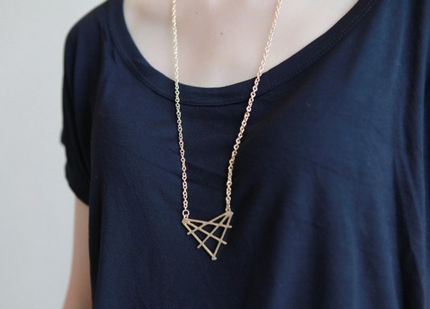 Criss-Cross Triangle Necklace Only $8.99 – 64% Savings!