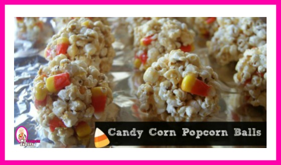 Candy Corn Popcorn Balls!!  Perfect for Halloween Treats!