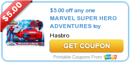 New Printable Toy Coupons: Marvel, Fisher-Price, Hasbro, and MORE!!