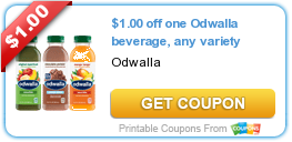 New Printable Coupon: $1.00 off one Odwalla Beverage
