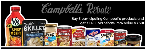 New Campbell’s Rebate Offer – FREE Campbell’s Product!