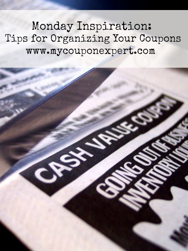 Monday Inspiration: 5 Tips for Keeping Coupons Organized