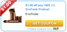 New Printable Coupon: $1.00 off any ONE (1) EcoTools Product