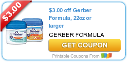 LOTS of Gerber Printable Coupons Available