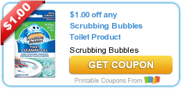 New Printable Coupon: $1.00 off any Scrubbing Bubbles Toilet Product