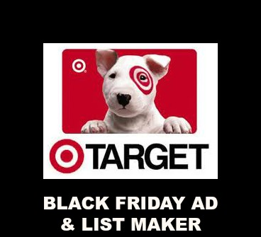 Target BLACK FRIDAY AD & List Maker!