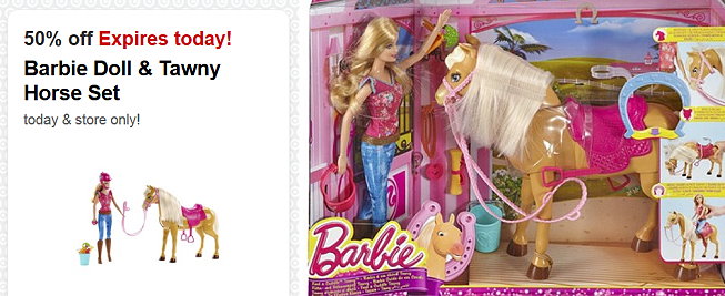 Barbie Doll & Tawny Horse Set Only $19.99 at Target (Today Only)