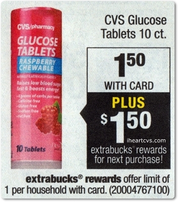 FREE Glucose Tablets at CVS Until 11/22