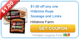 New Printable Coupon: $1.00 off any one Hillshire Rope Sausage and Links