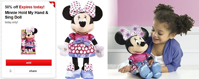 Minnie Hold My Hand & Sing Doll Only $6.75 at Target (Today Only)