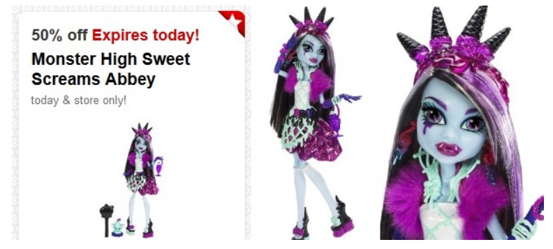 Monster High Sweet Scream Abbey Doll just $7.12 at Target (Today Only)!