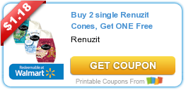 New Printable Coupon: Buy 2 single Renuzit Cones, Get ONE Free