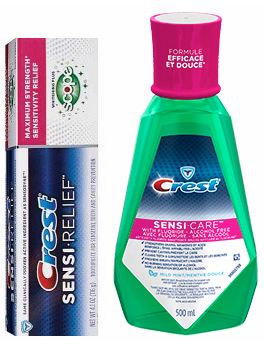 Crest Sensi-Care Mouthwash and Sensi-Repair Toothpaste Only $2.12 at Target
