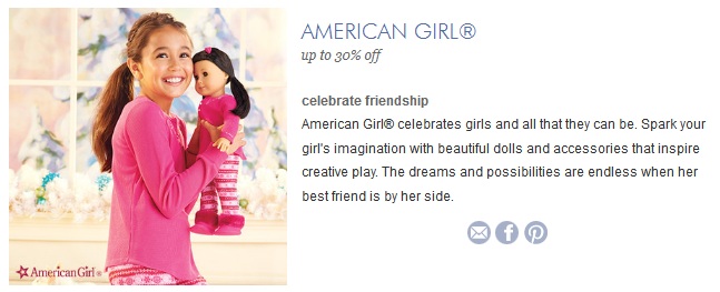 American Girl Doll 30% off Sale!  HURRY LIVE NOW!!!!!!