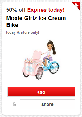 Moxie Girlz Ice Cream Bike Only $14.50 at Target (Today Only)
