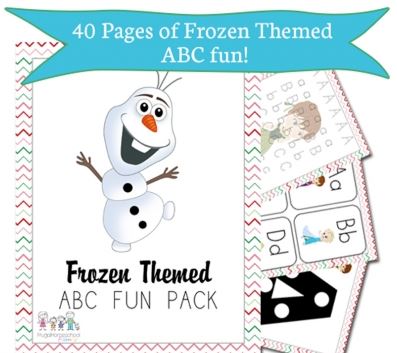 FREE Frozen-Themed ABC + MATH Pack from Educents