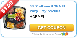 New Printable Coupon: $3.00 off one HORMEL Party Tray product
