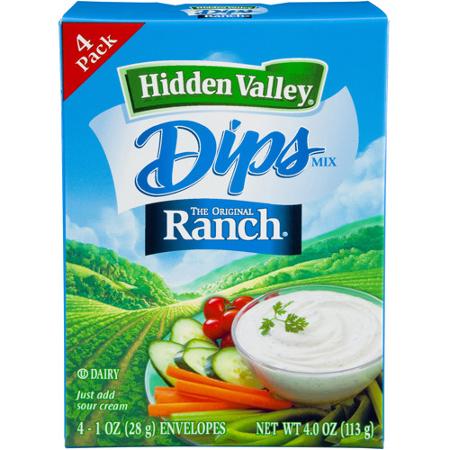 Hidden Valley Dry Dip or Dressing Mix 4-Packs Only $0.57 at Target