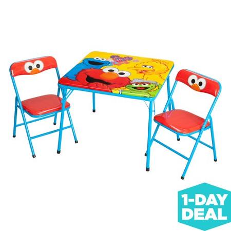 Sesame Street Activity Table and Chairs Set Only $25.00!! (TODAY ONLY!)
