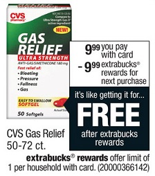 FREE CVS Gas Relief at CVS Until 1/17