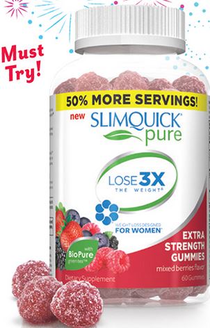 SlimQuick Pure Gummies Only $12.99 at Target