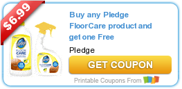 New Printable Coupon: Buy any Pledge FloorCare product and get one Free