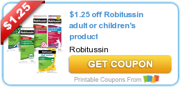 New Printable Coupon: Robitussin, Pampers, Hormel, Gillette, and MORE!