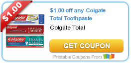 HOT New Printable Coupon: $1.00 off any Colgate Total Toothpaste