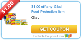 HOT New Printable Coupon: $1.00 off any Glad Food Protection Item