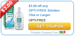 New Printable Coupons: Opti-Free, Glade, All, Always, and SO MUCH MORE!