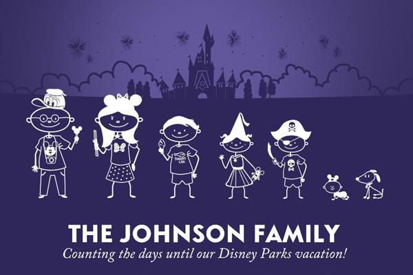FREE Disney Stick Figures Family Decal