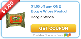 Hot New Printable Coupon: $1.00 off any ONE Boogie Wipes Product