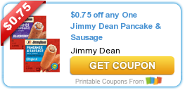 Hot New Printable Coupon: $0.75 off any One Jimmy Dean Pancake & Sausage