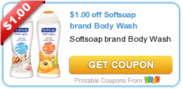 Hot New Printable Coupon: $1.00 off Softsoap brand Body Wash