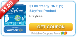 HOT New Printable Coupon: $1.00 off any ONE (1) Stayfree Product